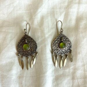 Beautiful “Aztec” wire earrings